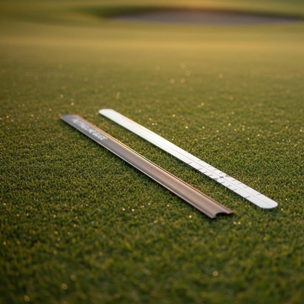 Sporting Putting Ruler Long-Lasting Aluminum Stroke Trajectory Guide Swing Trajectory Guide Easy To Use Sports Equipment