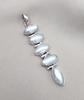 Handmade Pearl Pendant: 925 Sterling Silver Marquise Gemstone
