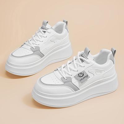 Kleine weiße Schuhe Damen 2025 Frühling Neu Atmungsaktive Board-Schuhe Kinder ins Koreanische Version Vielseitige Plateau-Sneaker Freizeitschuhe