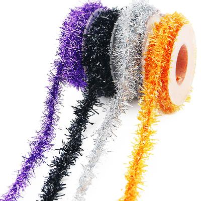 (3 Yards/pack) 15mm Halloween Bow DIY Decoration Color Bar Ghost House Scene Decoration Window Wall Party Holiday Dress Up