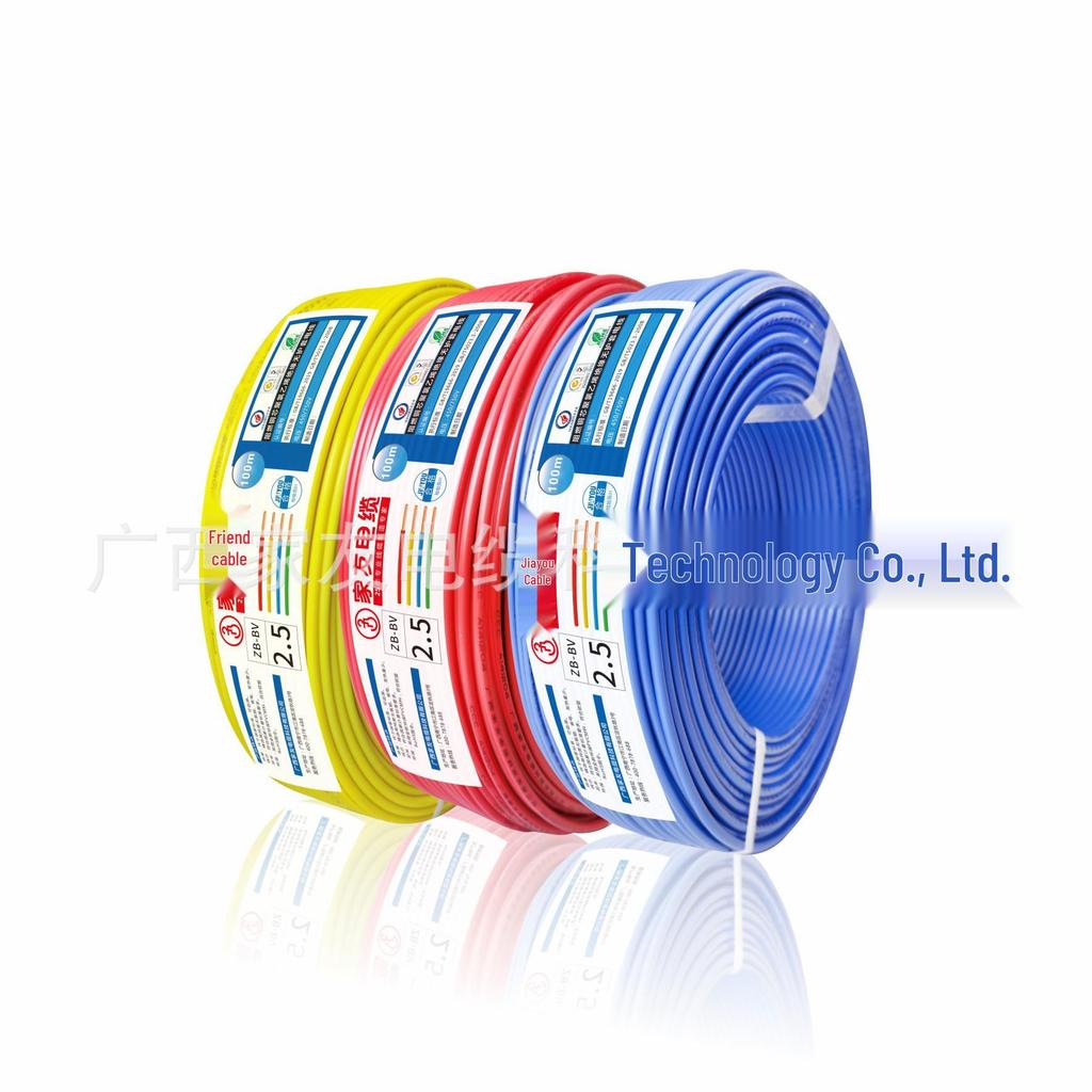 Jiayou BVR Multi-Strand Soft Copper Wire for Home Decoration (1/2.5/4/6 Sq mm)