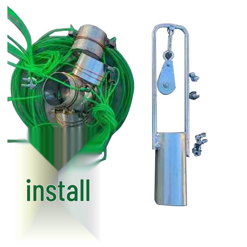 Baichendao 123 Airport Safety Net Pole Lift System