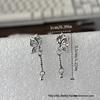 Butterfly Tassel Stud Earrings: Elegant Chinese Style for Women