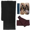 Yukata set Plain x Black Square [Kyoetsu] Men's Set, Black, Navy, Stylish, C, 4-piece (M, C-7. (One-touch Obi, Purple))
