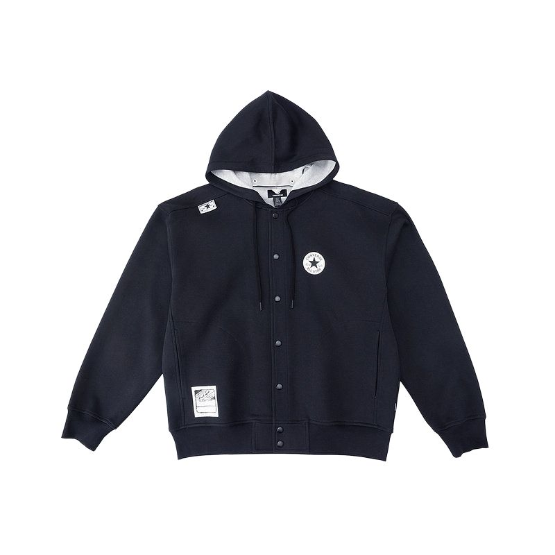 Converse Jackets Men s Deep Sea Blue Hooded Moderate Mock Two Piece MCJ696-023 S
