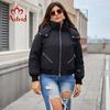 Astrid Women's Winter Down Jacket Plus Size Fashion Short Jacket Girl Thick Print Warm Female Parka Coats Fur Collar Hood AR-30192