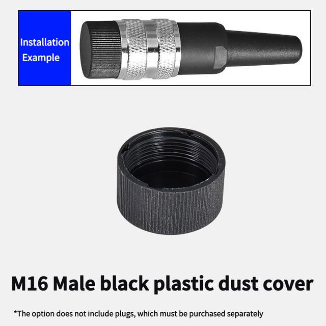 5/10PCS lP67 M16 Circular Connector C091 Waterproof 2 3 4 5 6 7 8 12 14 16 Pin Aviation Plug Metal Shielding Male Connectors