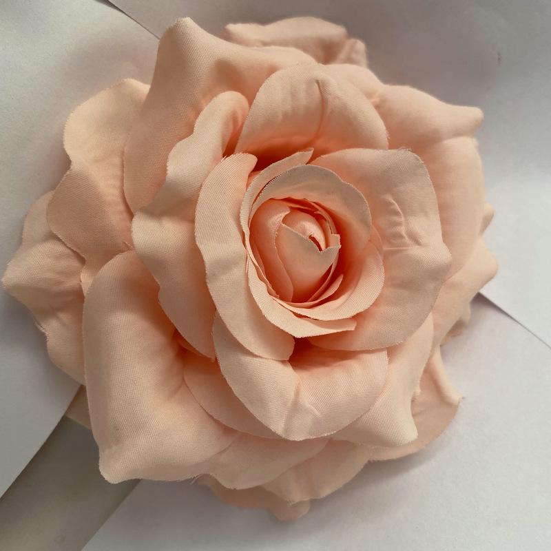 11cm Large Rose Head Imitation Flower Home Garden Potted Wedding Artificial Flower Wall Background Decorative Cloth Flower