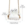 Romantics Ghostly Couple Swing Ornament Resins Halloween Garden Decors Indoor and Outdoor Weather Resistant Hanging Art