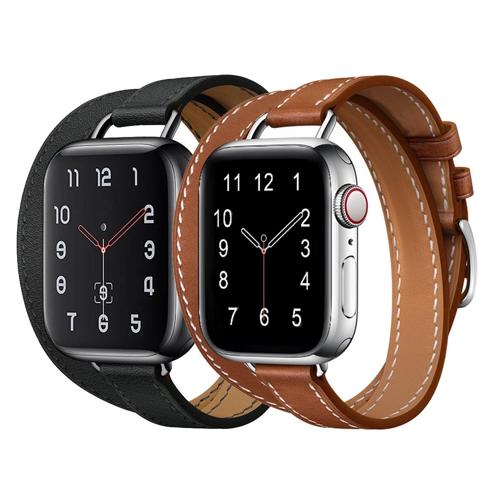 Luxury Slim Genuine Leather Loop Watch Bands for Apple IWatch Strap