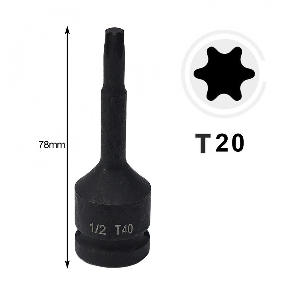 1/2 Inch Socket Adapter Driver Star Bit Electric Screw Adapter Head