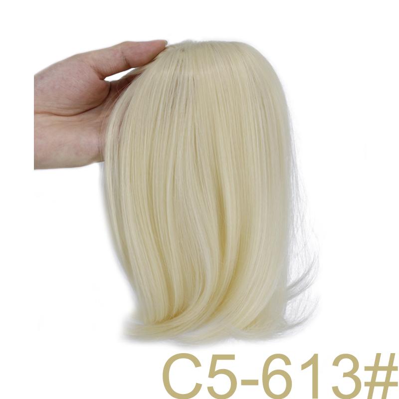 MERISIHAIR Frauen-Perücken mit glattem Haar decken Haarausfall ab, zum Anklipsen an der Oberseite des Kopfes, natürliche Kunstfaser-Haarverlängerungen