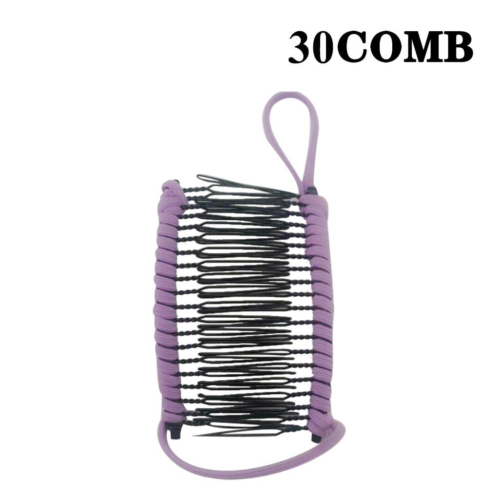 Kvinner vintage hårklemme julehårtilbehør Strekkbar banankam