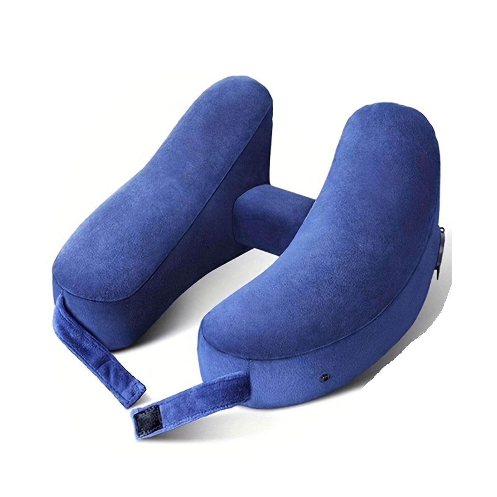 

Мягкая дорожная подушка U-образной формы для путешествий, здравоохранения, подушка для шеи и шеи с эффектом памяти, подушка для самолета, подушка для шеи, подушка для шеи синий