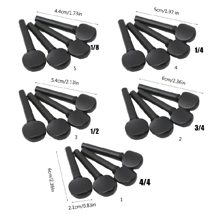Geigenwirbel Stimmwirbel Holzwirbel Geigenteil Stimmung für Geige Stimmwirbel Geigenersatzzubehör Geigenstimmgeräte