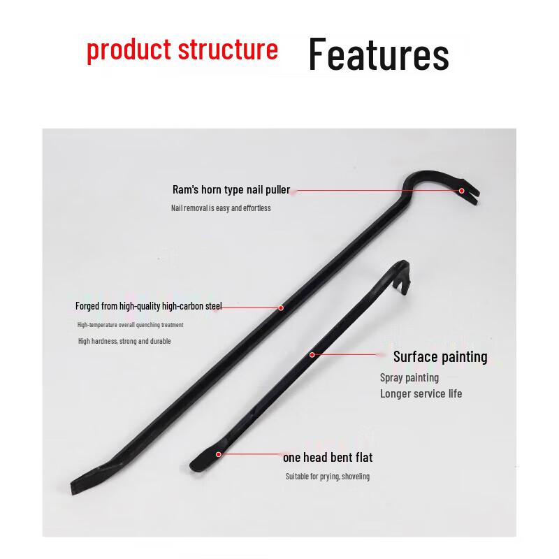 Double-Head Pry Bar and Nail Puller