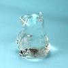 Four Cart Cute Handmade Glass Craft "Sitting Bear" x 3-Piece Set