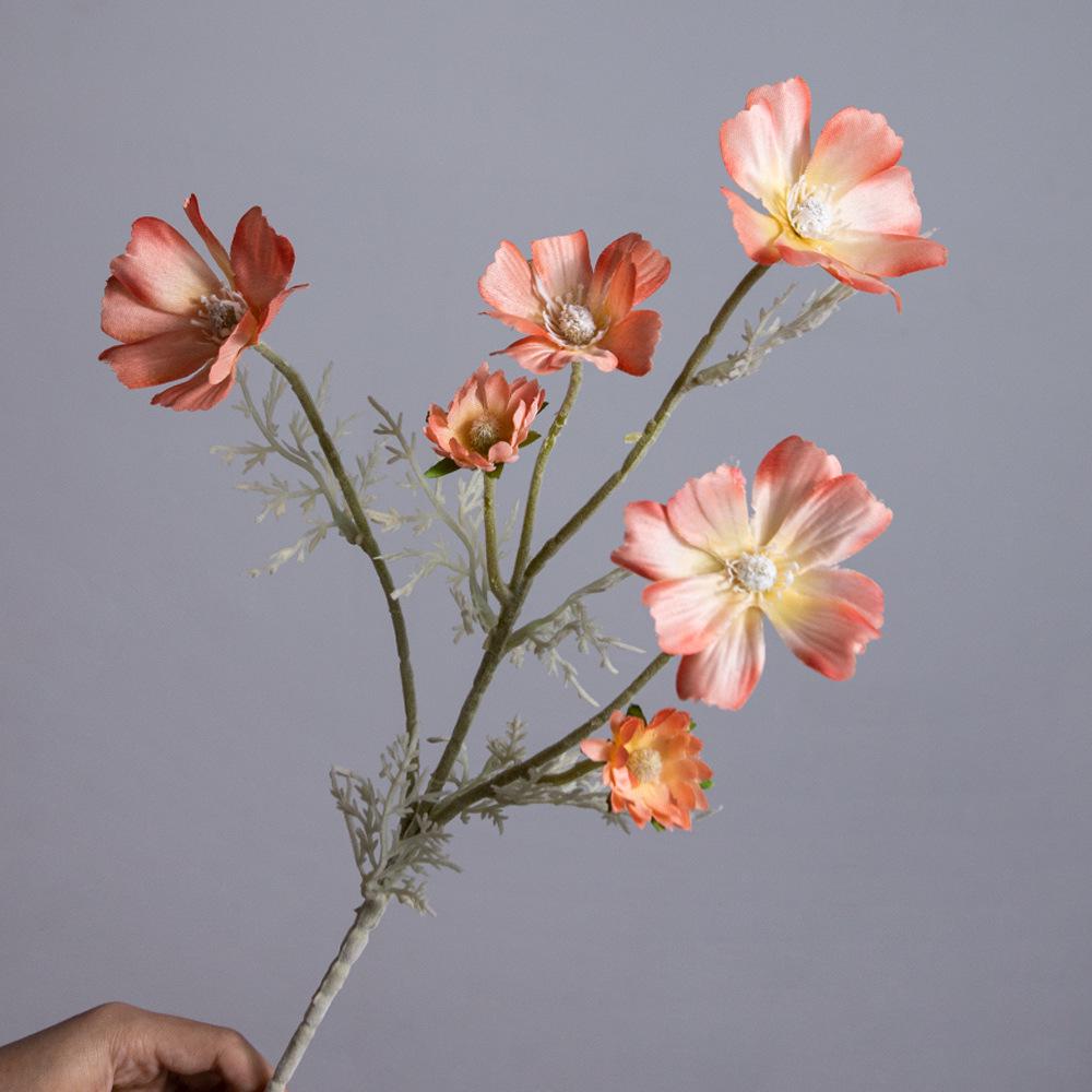 Artificial Single Stem Cosmos Flower Decoration for Home, Weddings, and Photography