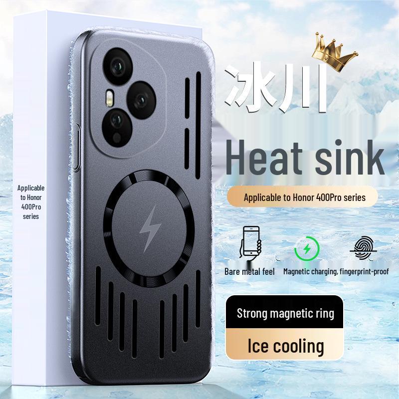 Honor 400 Magnetic Full Coverage Phone Case - Metallic Finish for Men and Women