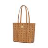 MCM Toni Logo Print Design Faux Leather Shoulder Bag Small Women Shoulder Bag Cognac MWPFSMT02CO001