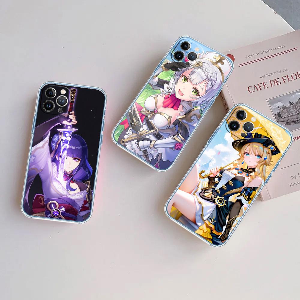 FM26 Genshin Impact Soft Shell Transparent Phone Case for Samsung Galaxy A04 A04S A14 A23 A34 A54 M23 M33 M52 M53