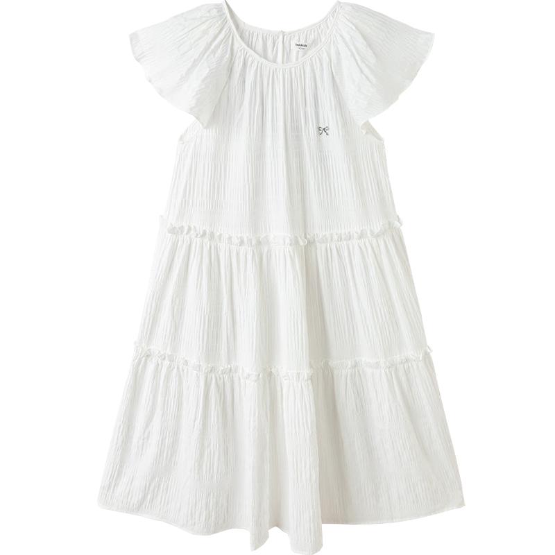 Balabala Girls' Sweet Ruffle Sleeve Princess Dress