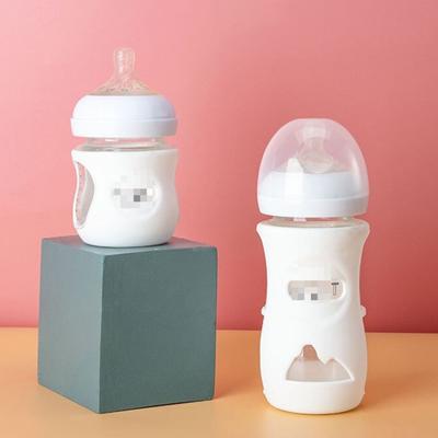 3 Stück Silikon-Flaschenhüllen, 120 ml/240 ml, Babyflaschenhalter, rutschfeste BPA-freie Isolierhülle