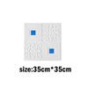 Waterproof and Moisture Proof 35x35cm 3D Tile Brick Wall Sticker Self-Adhesive Foam Board Wallpaper Bedroom Room Home Decoration
