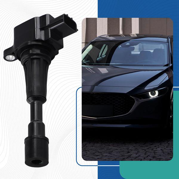 Black Plastic Ignition Coil ZJ01-18-100A for Mazda