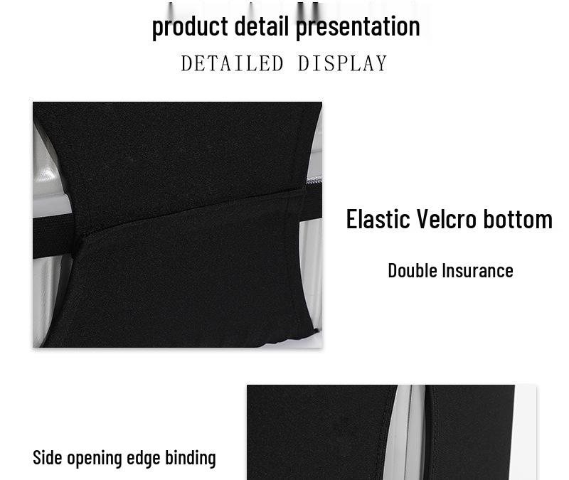 Premium Travel Suitcase Protective Cover: Thick Elastic Polyester with Handle Leather Case