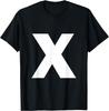 Letter X Capital Alphabet Monogram Initial T-Shirt