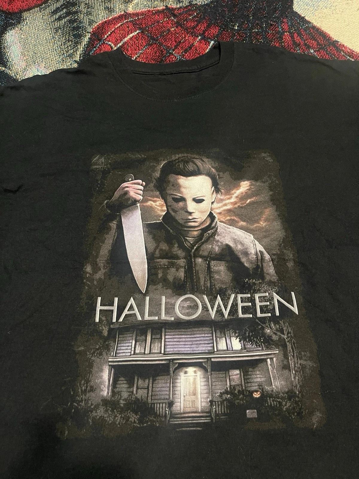 

Vintage Y2K Halloween Michael Myers Movie Promo Shirt Men s XL Horror Scary Fun S