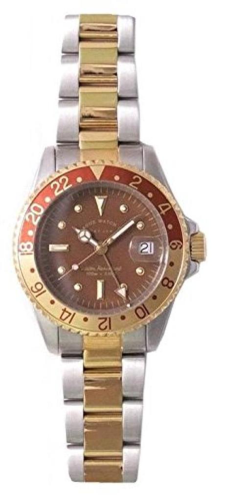 [Vag Watch Company] Wristwatch BRWN GMT (Brown GMT) BG-L-001-SB Gold
