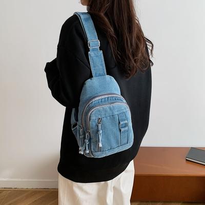 Borsa da petto in denim Borsa a tracolla da donna Borsa per cellulare