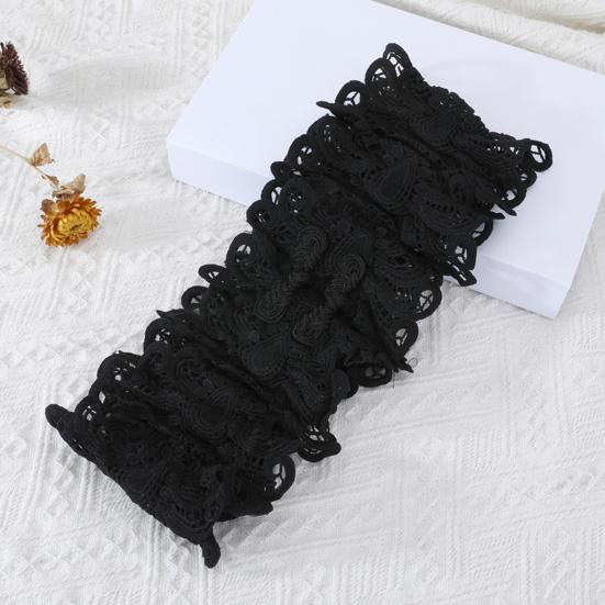 Women Girdle Embroidery Lace Flower Lace-up Wide Brim Waist Belt Adjustable Length Dresses Shirts Tops