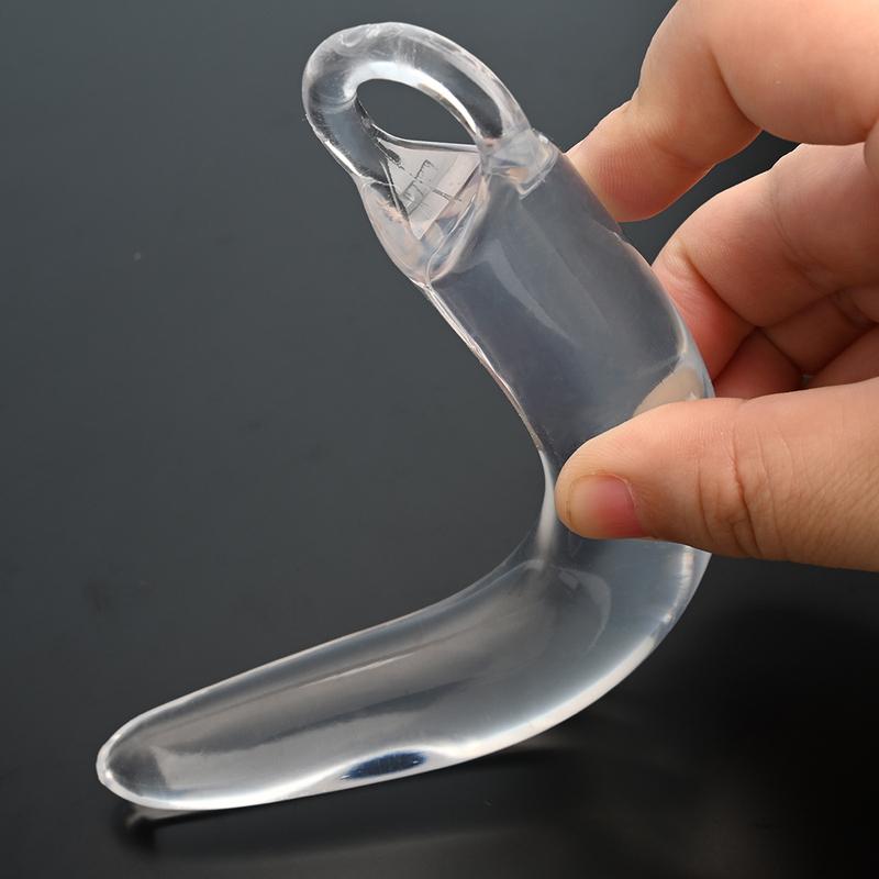 TPE Vaginal Dilator,Curved Anus Butt Plugs,Transparent Anal Sex Toys,Flexible Analplug Buttplug Butplug