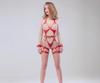 Leather Body Thigh and Butt Bondage Gear Accessories for Adult BDSM Sex Couples Bondage Wrist and Leg SM Gameplay Harness, Straps, Women, Toys,