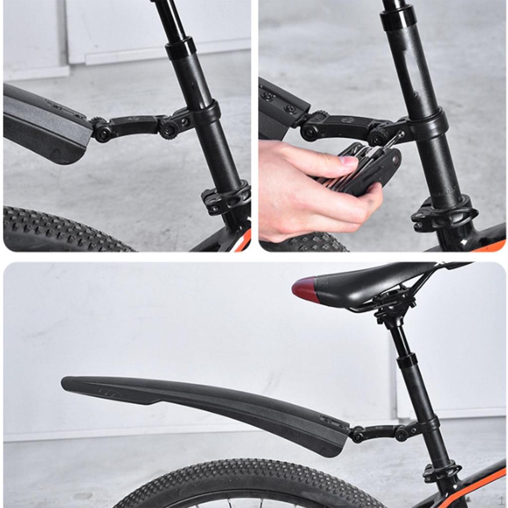 2x Bicycle Fender Accessory Simple Installation Decoration Against Splashing Water Dirt Adjustable