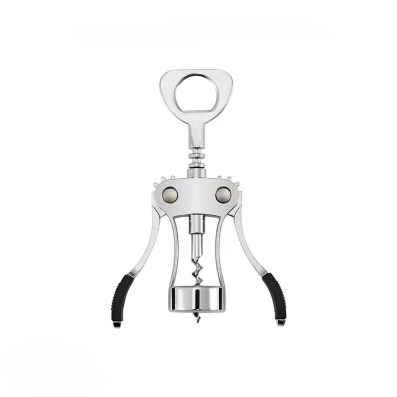 

Wing Corkscrew Wine Bottle Opener - 1pc Stainless Steel Zinc Alloy, Premium Multifunctional Wine Opener, Bottles Tool