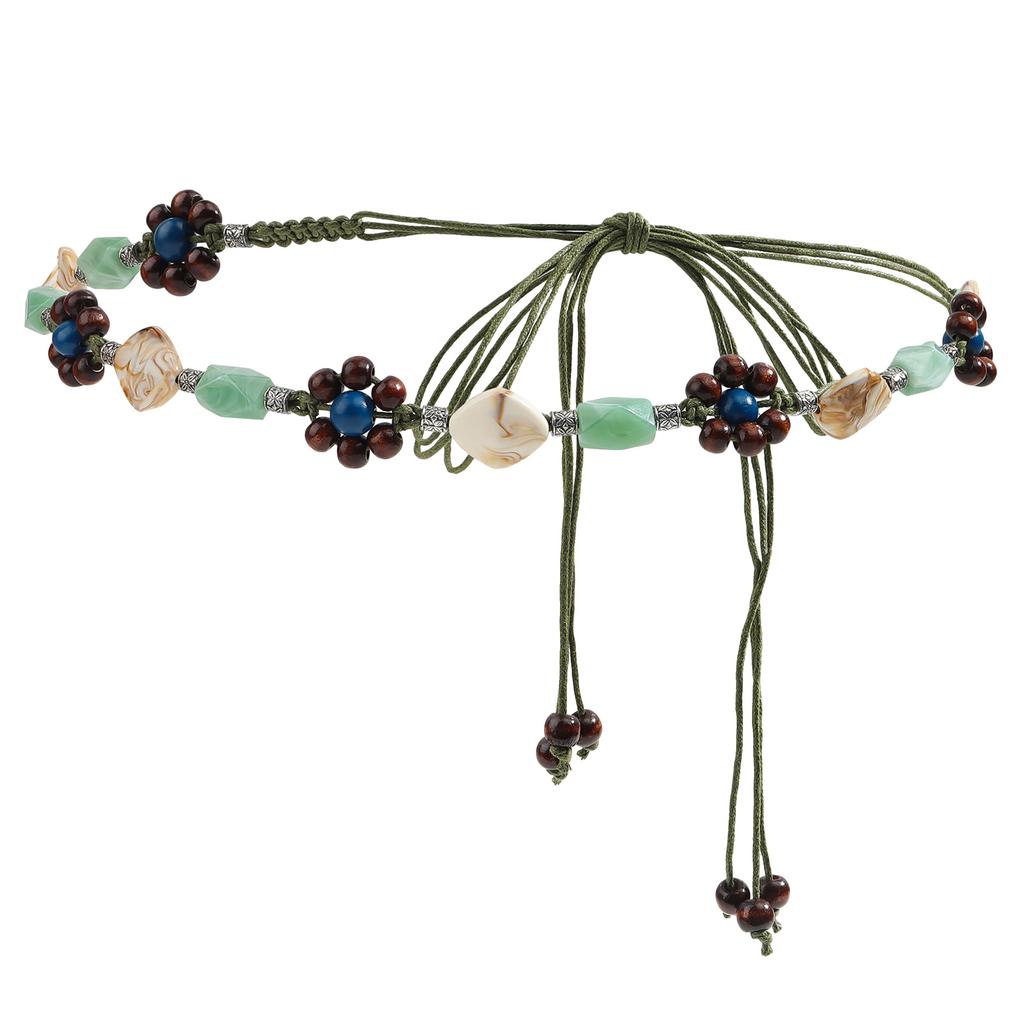 Ethnic Woven Belt Party Dress Waist Belt Unisex Stylish Artistic Belt Fashion for Men and Women