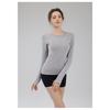 Sports Tops For Women In Autumn And Winter, Tight Fitting Round Neck Yoga Clothes, Professional Running, Pilates Training, Gym Clothes, Long Sleeves
