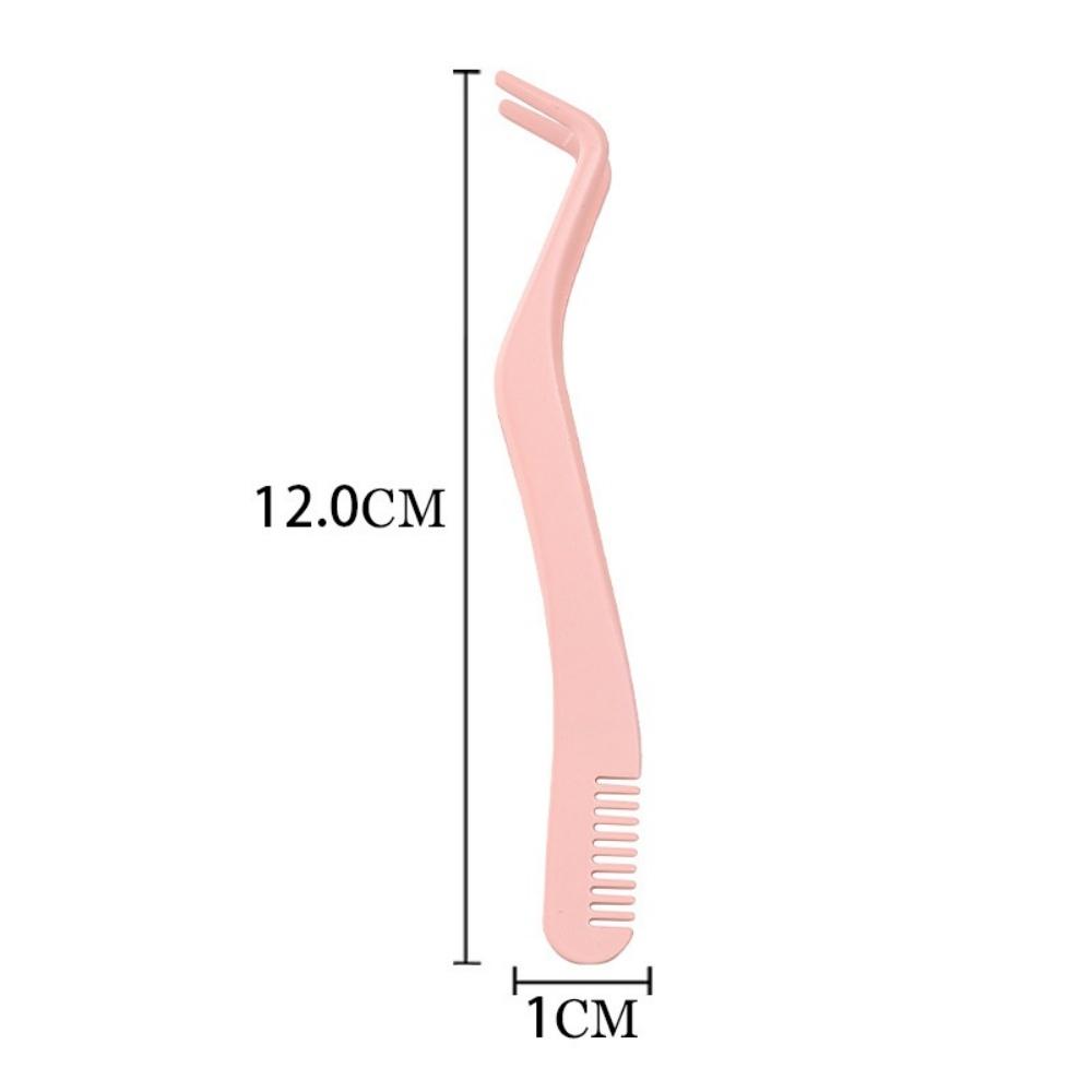 Comb Eyelash Applicator Easy To Use False Lash Application Tool Stainless Steel Eyelash Tweezers Stainless Steel For Beauty