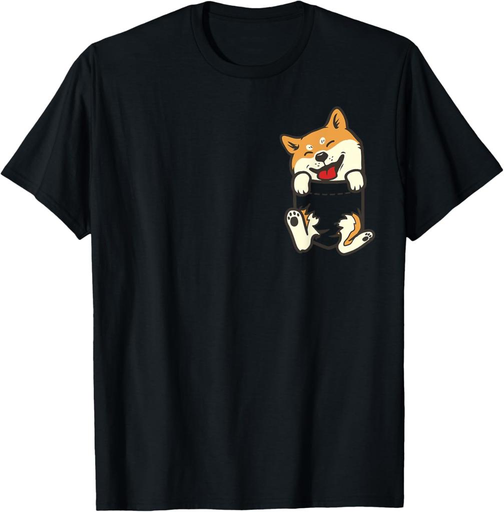 Taschen Shiba Inu Füße Niedlicher Doge Akita Hundeliebhaber Besitzer Geschenk T-Shirt Streetwear Herrenbekleidung Lustiges Shirt Ropa Hombre