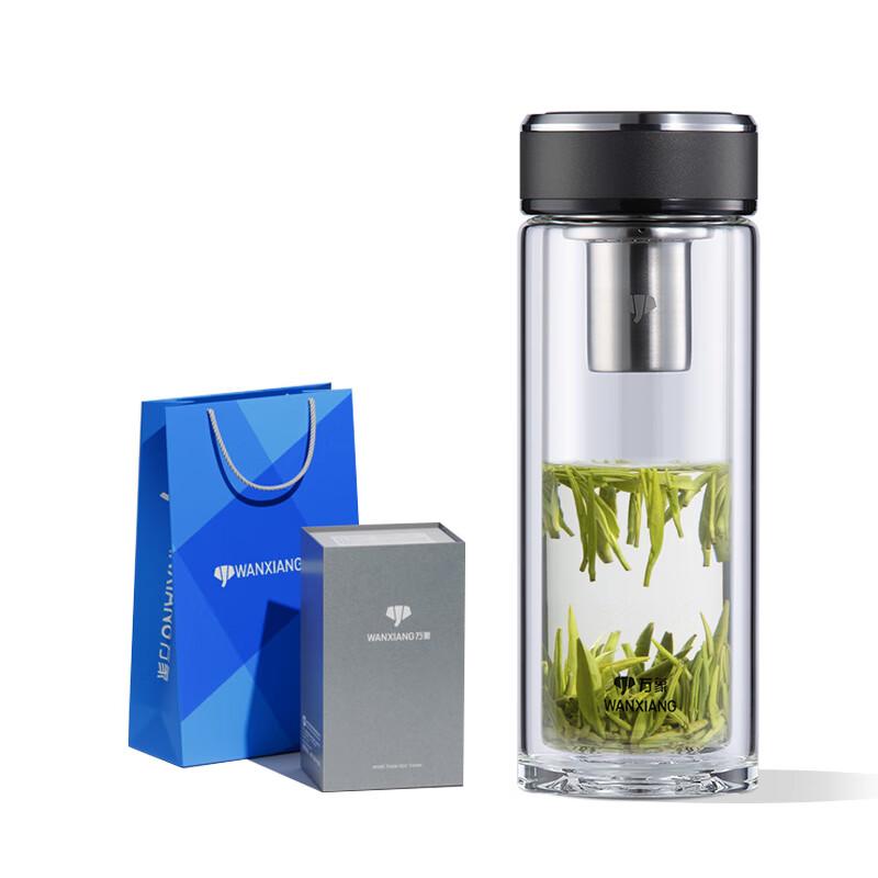 Double-Layer Glass Tea Infuser Travel Bottle