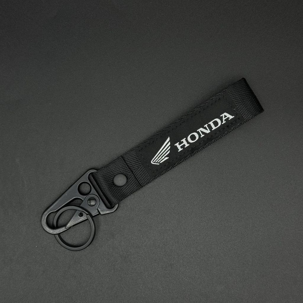 Embroidery Car Logo Key Rings Keyring Keychain For Honda NSS350 CM300 CB500 CB650R CB190 Motorcycle Decoration Accessories FL3