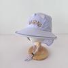 Windproof Rope Kids Shawl Sun Hat Breathable Baby Sun Protection Hat Capybara Fisherman Hat  Spring