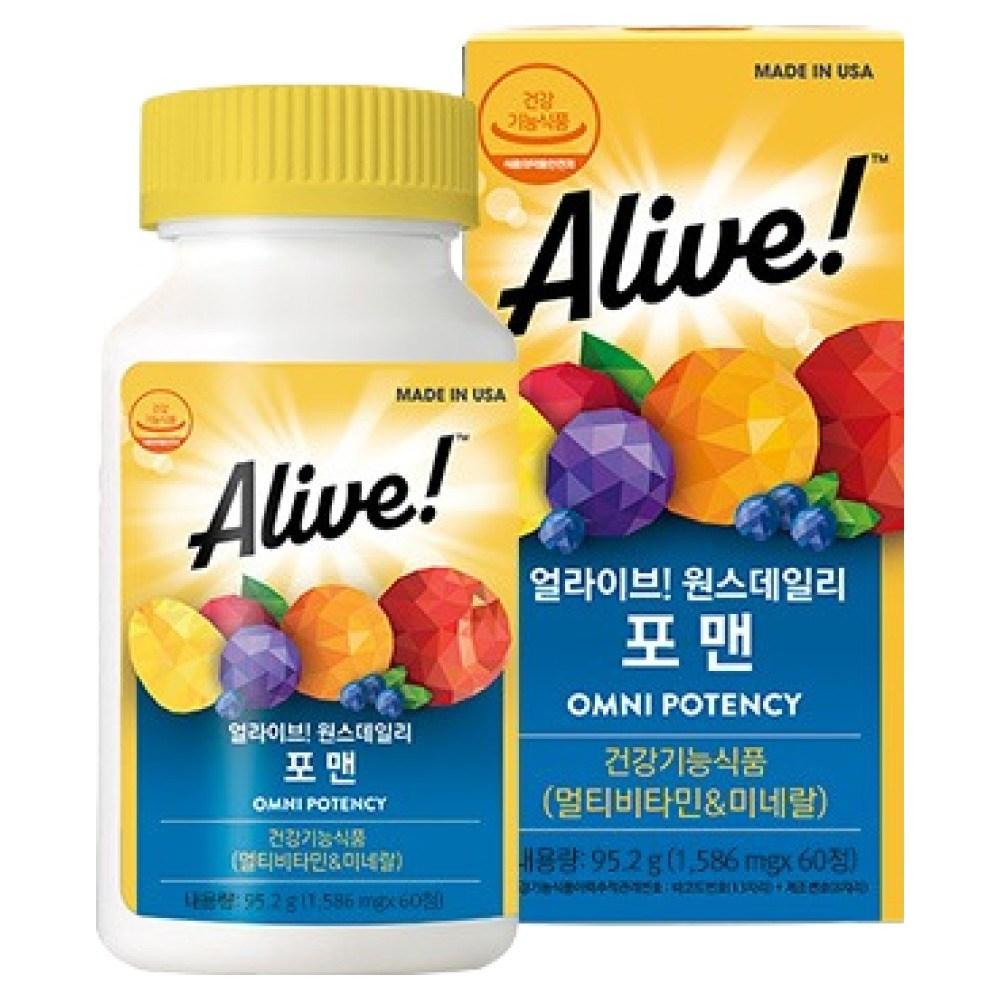 Alive Once Daily for Men Multivitamin 60 Tablets 1 Pcs