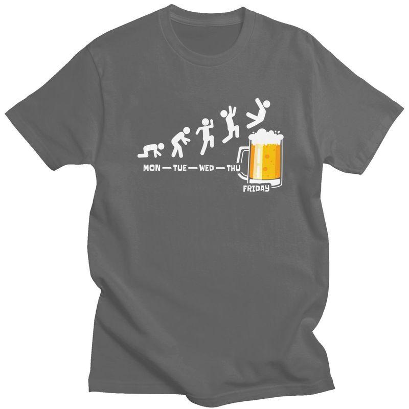 Custom Weekend Week Beer Fridays T Shirt for Men 100 Cotton Tshirt Leisure Tees Short Sleeves Tshirts
