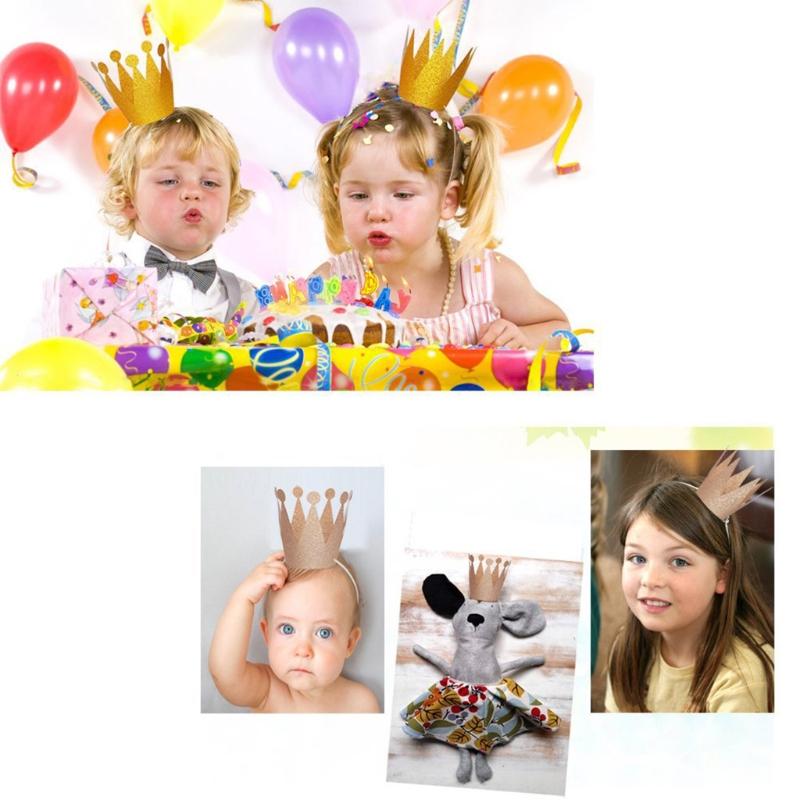 Gag Gift for Kids&Adults 1 Set Birthday Crown Ornaments Kids Party Favor Toys Creative Supplies Halloween Supplies