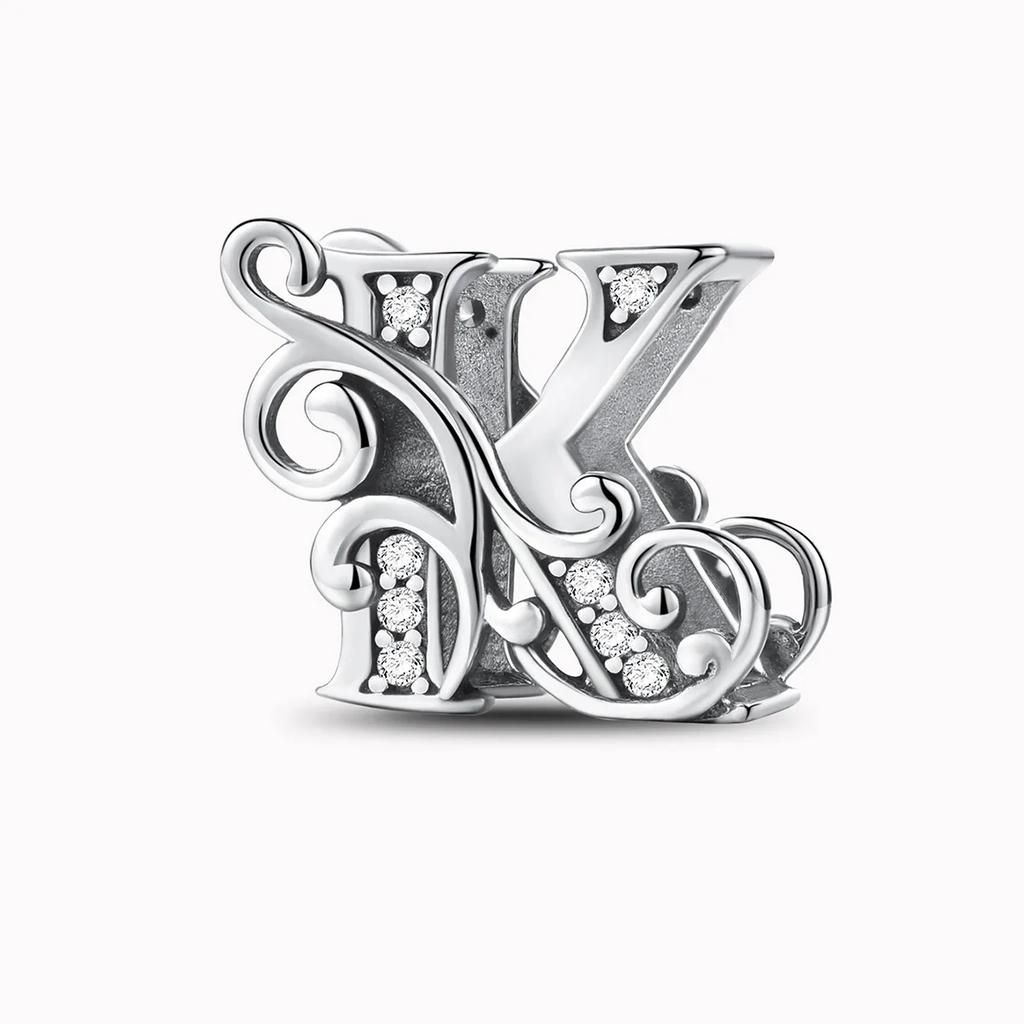 Kupfer Englische Buchstaben Anhänger Perlen Passen Original Pan DIY Armbänder Machen Geschenk Von Hoher Qualität Feiner Schmuck